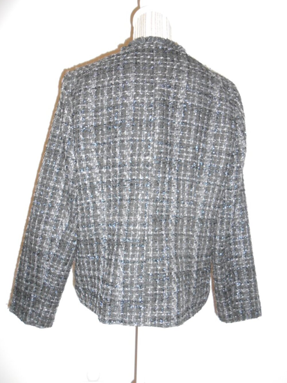 Women's Simply Vera Vera Wang Black Tweed Boucle Jacket Size Large - Picture 5 of 7